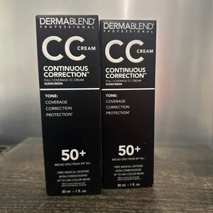 Dermablend Professional CC cream Continuous Correction-85N deep 1- TWO BOXES
